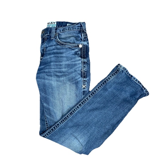 Ariat Other - Ariat Jeans M7 Slim Fit Straight Leg Western Denim Mens Size 3Ox32 Medium Wash